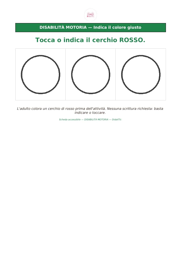 Pagina 8 di 13: Schede didattiche accessibili — volume 1