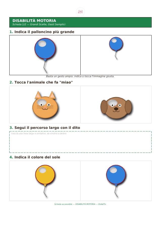 Pagina 6 di 9: Schede didattiche accessibili — volume 2