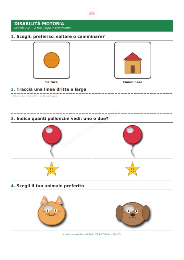 Pagina 7 di 9: Schede didattiche accessibili — volume 2