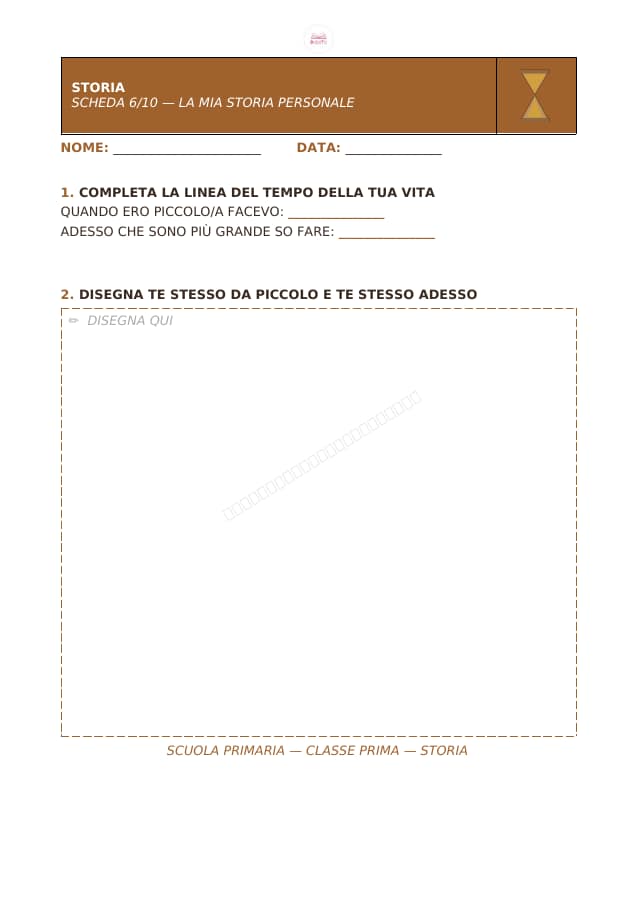 Pagina 7 di 12: Schede di storia per la classe prima