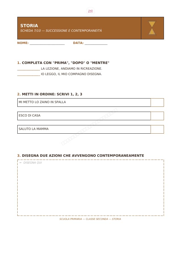Pagina 7 di 10: Schede di storia per la classe seconda