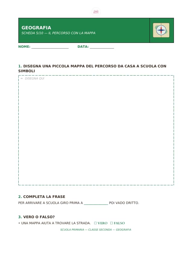 Pagina 5 di 10: Schede di geografia per la classe seconda