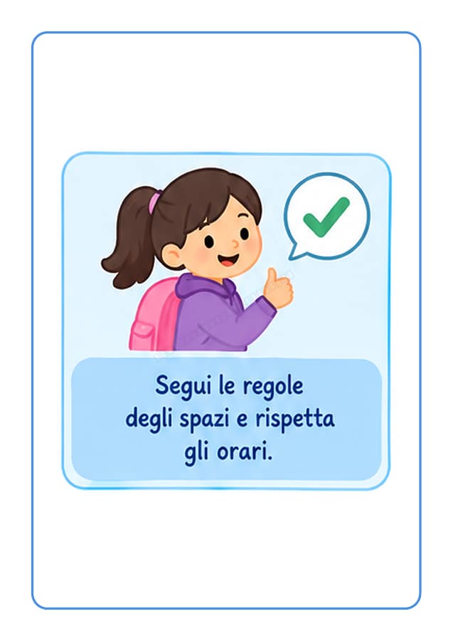Pagina 9 di 10: La nostra gita scolastica: le nove regole in tessere illustrate